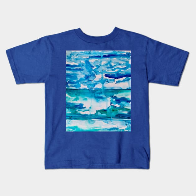 Cabo Beach Mexico Watercolor #2 Kids T-Shirt by ANoelleJay